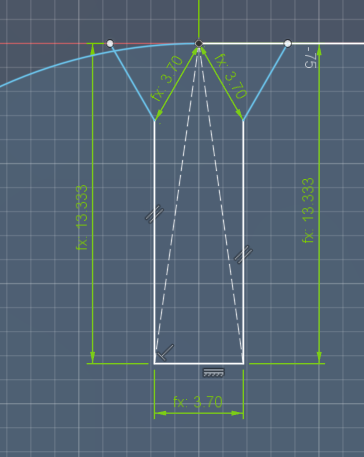 Since the first print was done with cardboard - I had to adjust the kerf and material thickness - easy thing to do now that things are all parametric!